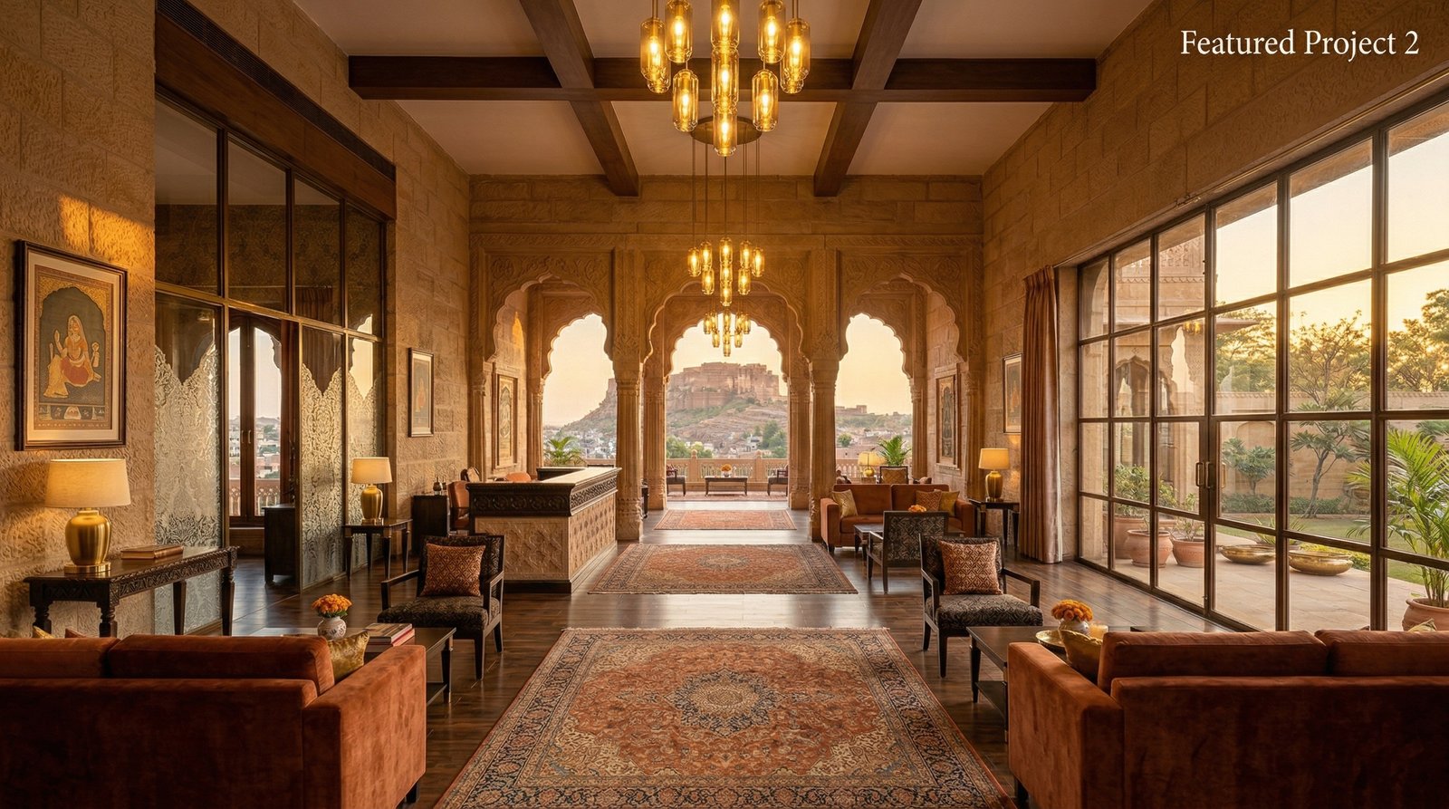 Heritage Hotel Lobby — Floor2Walls network project
