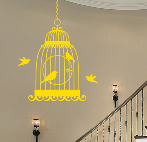 Bird Cage Wall Decal